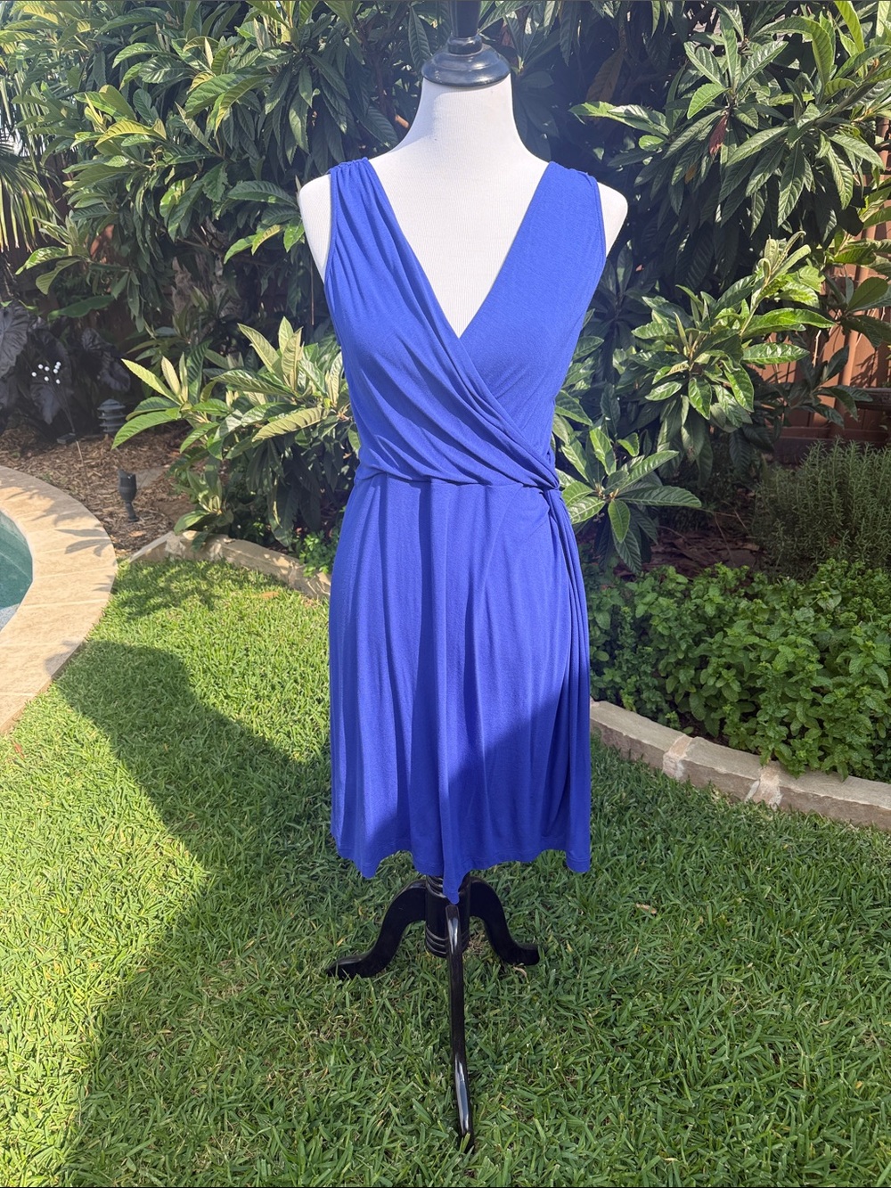Tommy Bahama Cobalt Blue Wrap Midi Dress